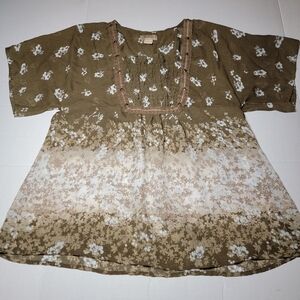 Art And Soul Womens Boho Flowy Top Size Medium